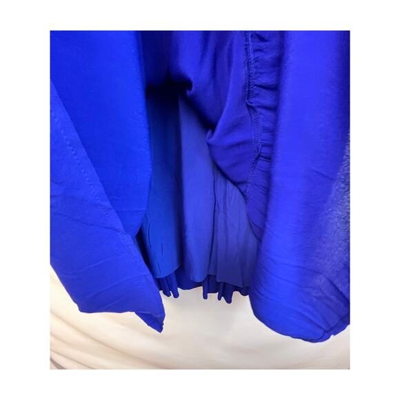 Karli Women's Size Medium Blue Long Sleeve Knee Length Cocktail Dress - Picture 7 of 7